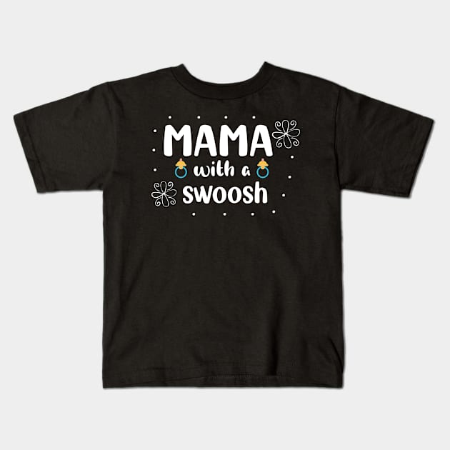 MAMA with a swoosh Kids T-Shirt by Unique & Simple